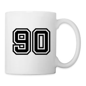 90 number symbol - Mug - white - Right