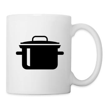 kochtopf Symbol - Tasse - Weiß - Rechts