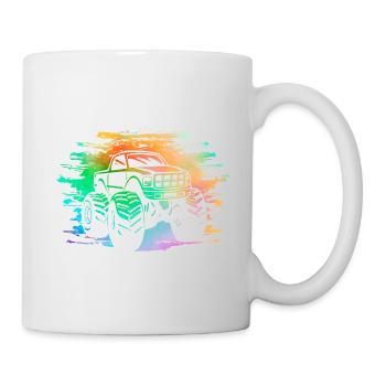 Monster Truck Retro - Mug - white - Right