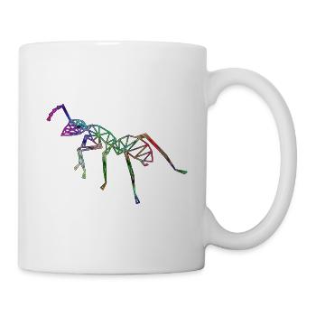 Gitter Ameise Neon Farben - Tasse - Weiß - Rechts