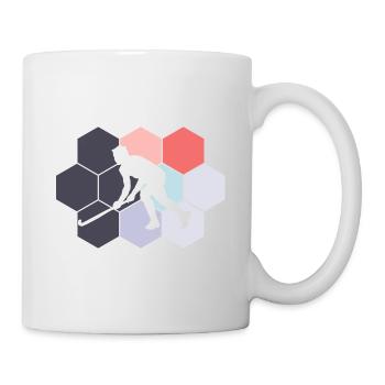 Hockey sur gazon Abstrait Joueur de hockey sur gazon Hockey - Mug blanc - blanc - Droite