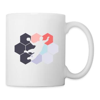 Handball Abstract Handball Player Handball Player - Mug - white - Right