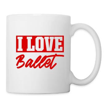 I love ballet - Mug - white - Right