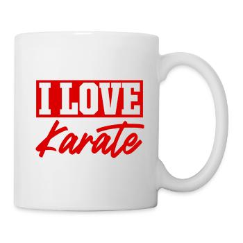 Ich liebe Karate - Tasse - Weiß - Rechts