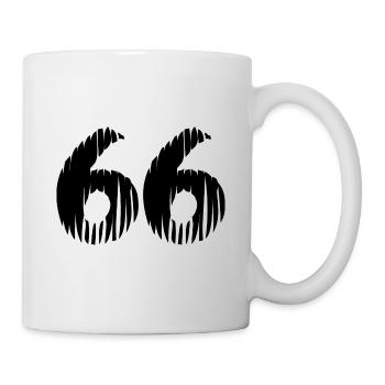 Maillot à 66 numéros - Mug blanc - blanc - Droite