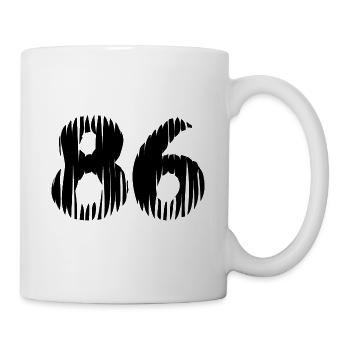 86 number jersey - Mug - white - Right