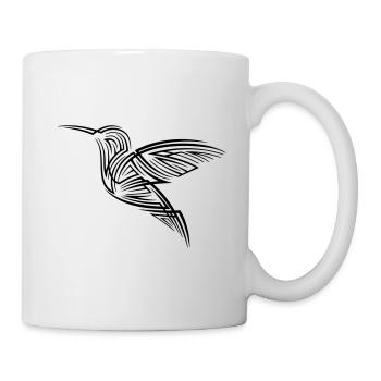 Kolibri Tribal Tattoo - Tasse - Weiß - Rechts