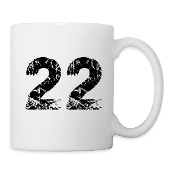22 number jersey - Mug - white - Right