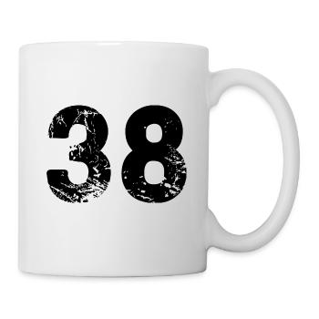 Maillot numéro 38 - Mug blanc - blanc - Droite