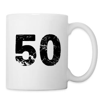 50 number jersey - Mug - white - Right
