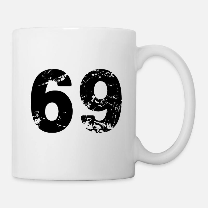 Maillot à 69 numéros - Mug blanc - blanc