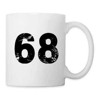 Maillot à 68 numéros - Mug blanc - blanc - Droite