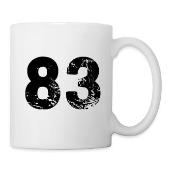 Maillot à 83 numéros - Mug blanc - blanc - Droite