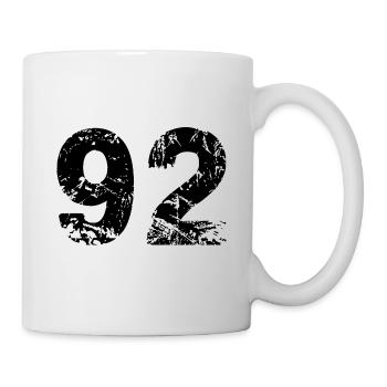 92 number jersey - Mug - white - Right