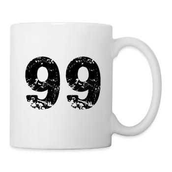 Maillot numéro 99 - Mug blanc - blanc - Droite