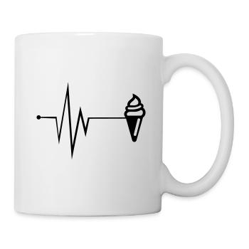 Eis Icon puls - Tasse - Weiß - Rechts