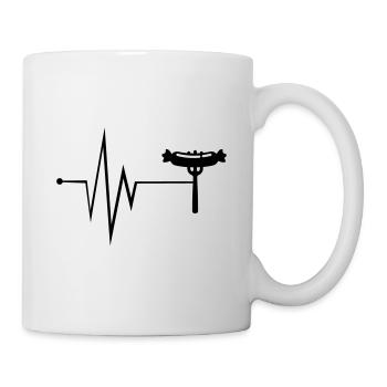 Légumineuses de viande Bratwurst - Mug blanc - blanc - Droite