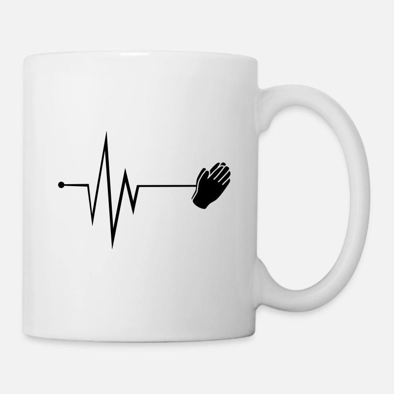 Puls Hände Icon - Tasse - Weiß