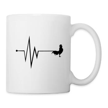Hahn Puls - Tasse - Weiß - Rechts