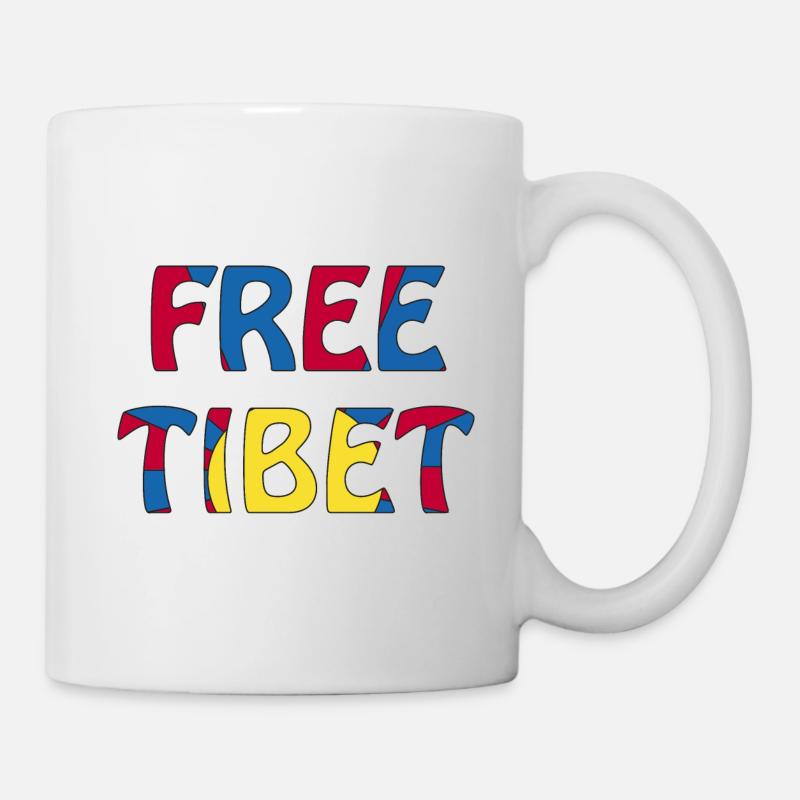 tibet libre - Mug blanc - blanc