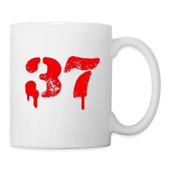 37 Symbole numérique - Mug blanc - blanc - Droite