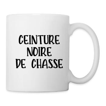 ceinture noire de chasse - Mug blanc - blanc - Droite