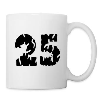 25 Number jersey - Mug - white - Right