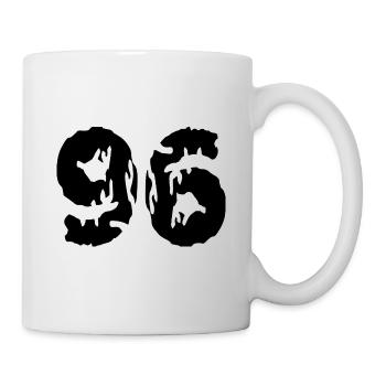 96 Maillot numéro - Mug blanc - blanc - Droite