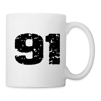 91 Number jersey - Mug - white - Right