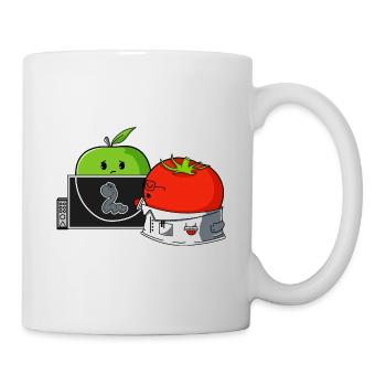 Tomatoes cure apple - Mug - white - Right