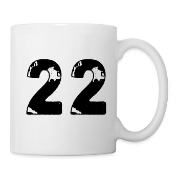 22 Number jersey - Mug - white - Right