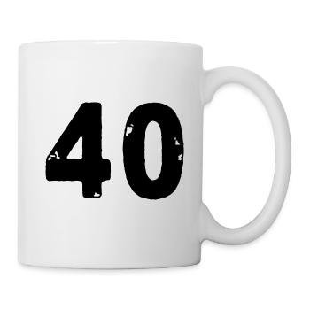 Maillot 40 numéros - Mug blanc - blanc - Droite
