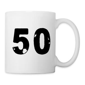 50 number jersey - Mug - white - Right