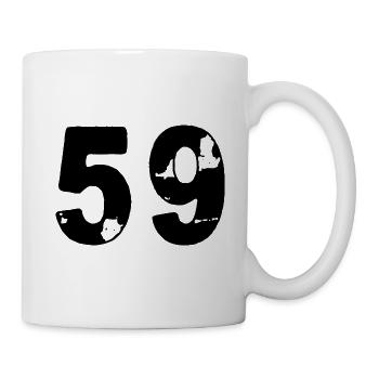 59 Number jersey - Mug - white - Right