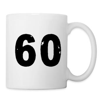 60 Number jersey - Mug - white - Right