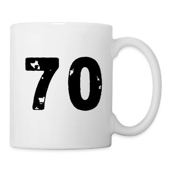 70 Number jersey - Mug - white - Right