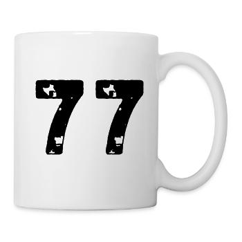 77 Number jersey - Mug - white - Right