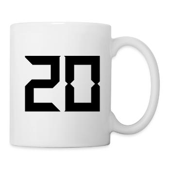 20,20 ANS,20e ANNIVERSAIRE,ANNIVERSAIRE 20 ANS - Mug blanc - blanc - Droite