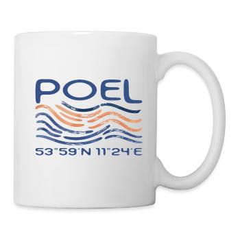 Coordonnées GPS de la mer Baltique de Poel Island - Mug blanc - blanc - Droite