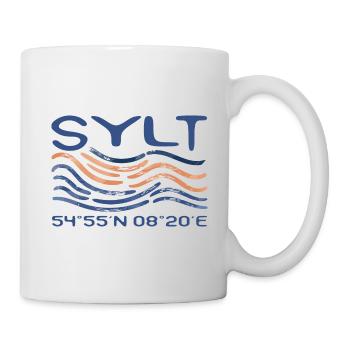 Sylt Westerland Nordsee Insel GPS Koordinaten - Tasse - Weiß - Rechts