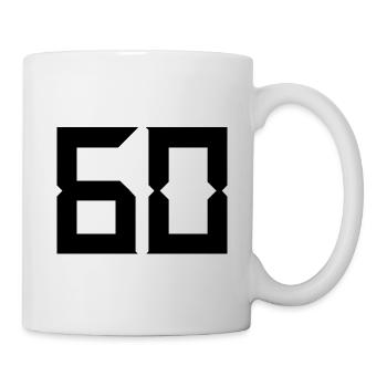 60 YEARS. 60TH ANNIVERSARY. BIRTHDAY 60 YEARS. 60 - Mug - white - Right