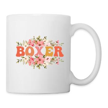Chien boxeur - Mug blanc - blanc - Droite