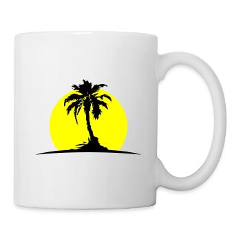 Soleil de Palm Island - Mug blanc - blanc - Droite