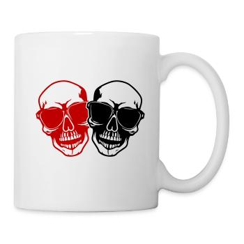 Stylish skull - Mug - white - Right