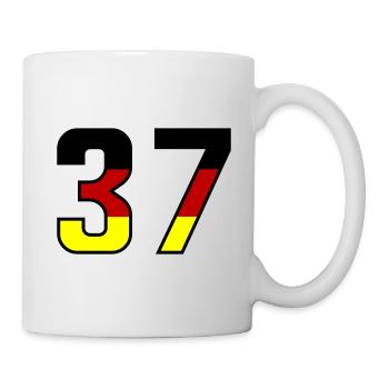37 Symbole numérique Allemagne - Mug blanc - blanc - Droite