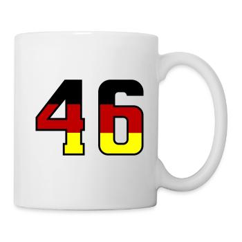 46 Symbole numérique Allemagne - Mug blanc - blanc - Droite