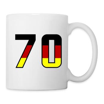 70 Zahl Symbol Germany - Tasse - Weiß - Rechts