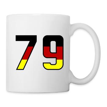79 Symbole numérique Allemagne - Mug blanc - blanc - Droite