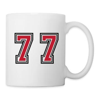 77 Number Symbol - Mug - white - Right