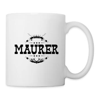 Maurer Beruf - Tasse - Weiß - Rechts
